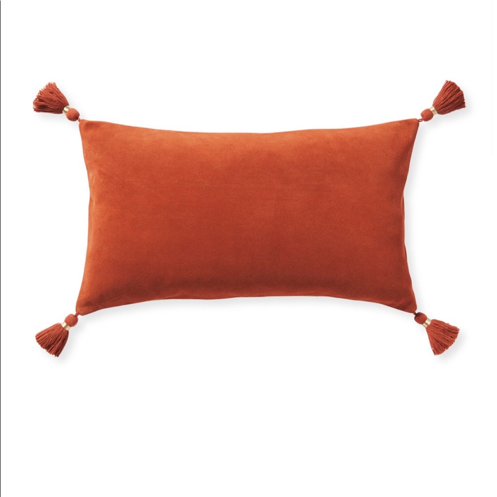 New Serena and lily Eva suede pillow cover lumbar
